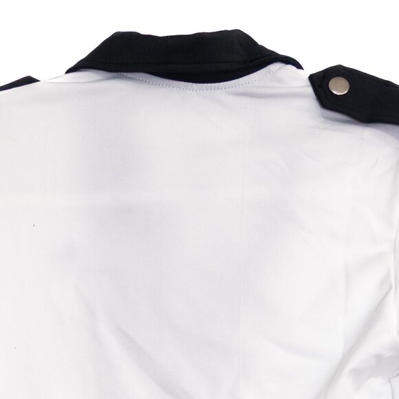 ForPlay Womens Size M/L Sexy Military Costume Dress White/Black - Picture 6 of 8